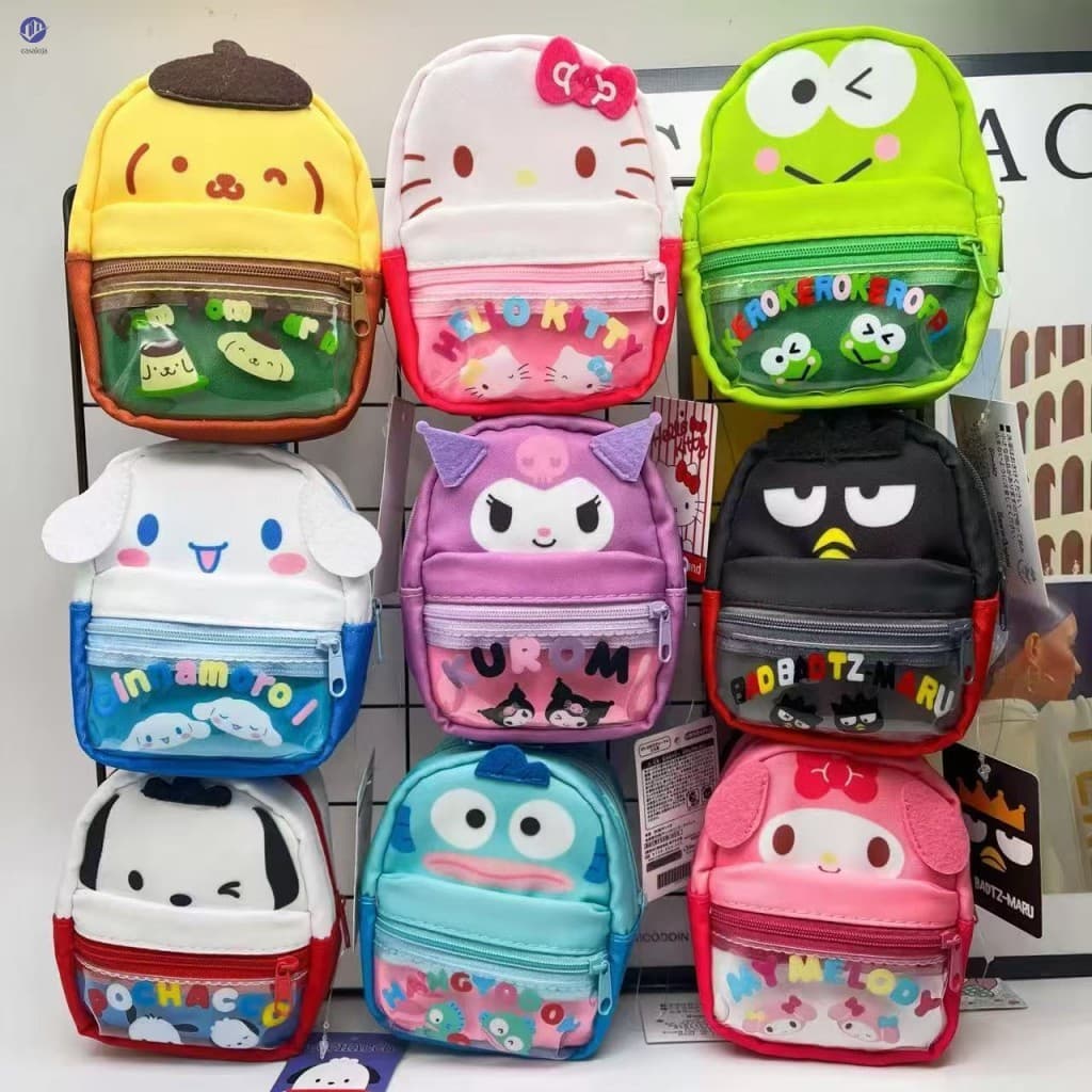 Mini Bolsa Escolar Porta-Moedas-Linda De Armazenamento Suspensa Com Mosquetão