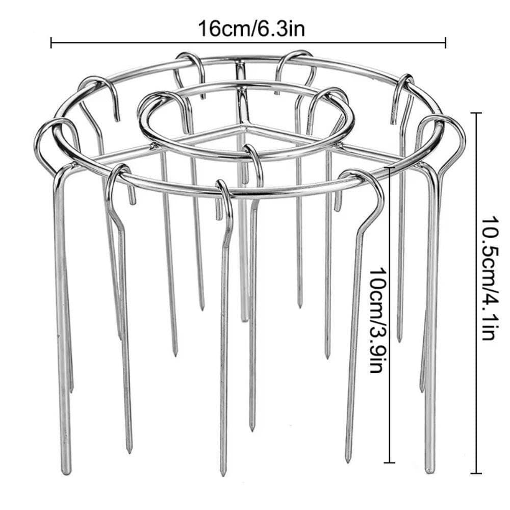Suporte Vertical para Grelhador, Suporte Removível para Espetos de Corda, Acessório para Air Fryer com Agulha TRMH