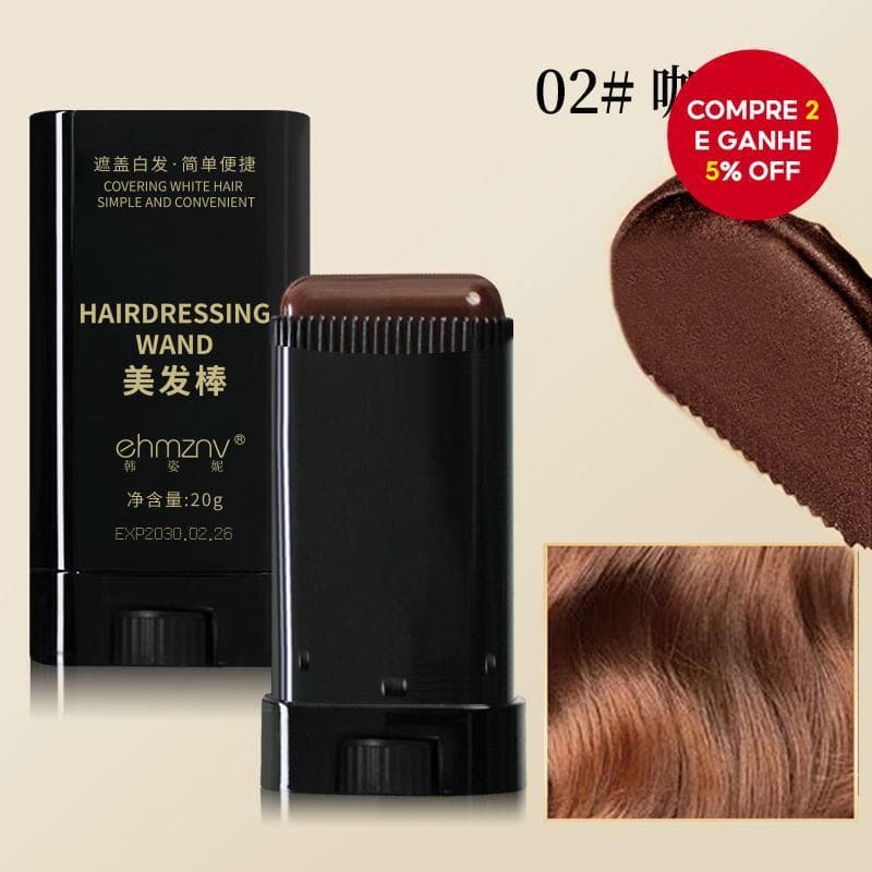 Novo Peninha de Tinta de Cabelo Preta Descartável, Bastão de Tinta de Cabelo, Cobertura Temporária para Cabelos Brancos,