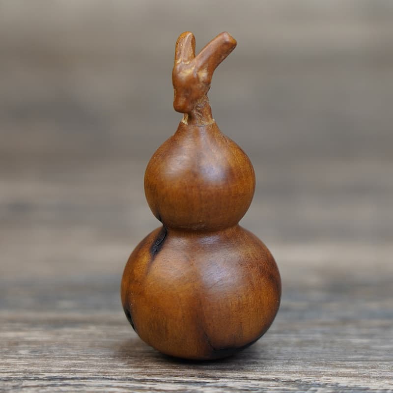 Estoque pronto Lightning Strike Jujube Torneira de madeira integrada Lightning Coke Gourd Handmade Handle Piece Pequeno