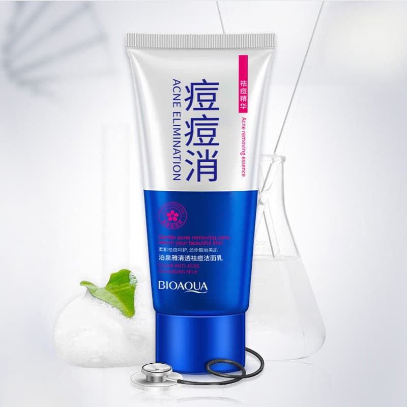 Poquanya limpador facial remoção de Acne limpador facial hidratante limpador facial NXES