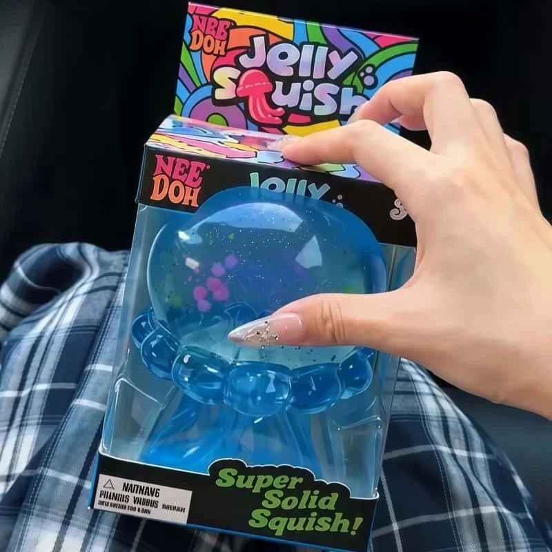 Brinquedo Jelly Moleca Polvo Água-Viva Antiestresse Macio Lentamente Elástico Presente