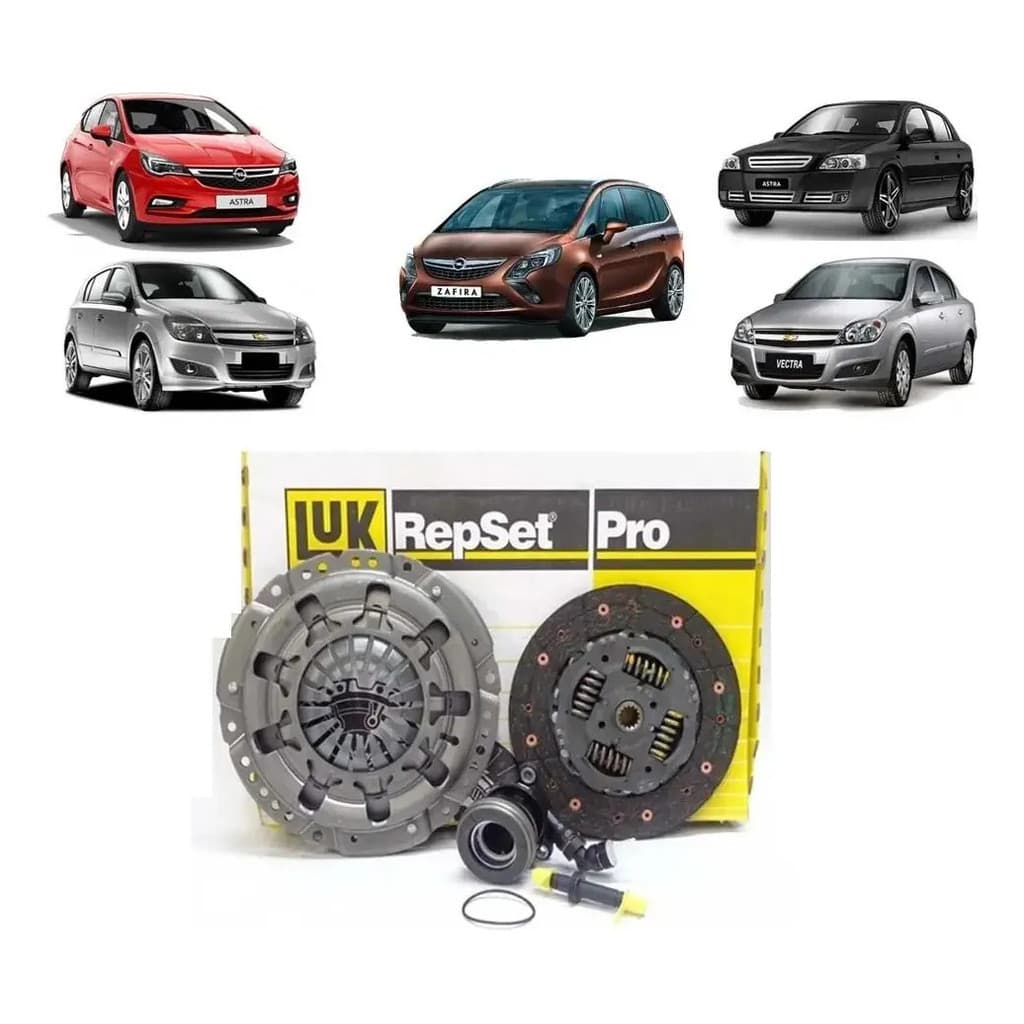 Kit Embreagem Luk 6213066330 GM Vectra Astra 2.0 8V 2006 a 2011 205mm 14 Estrias Com Atuador Hidráulico