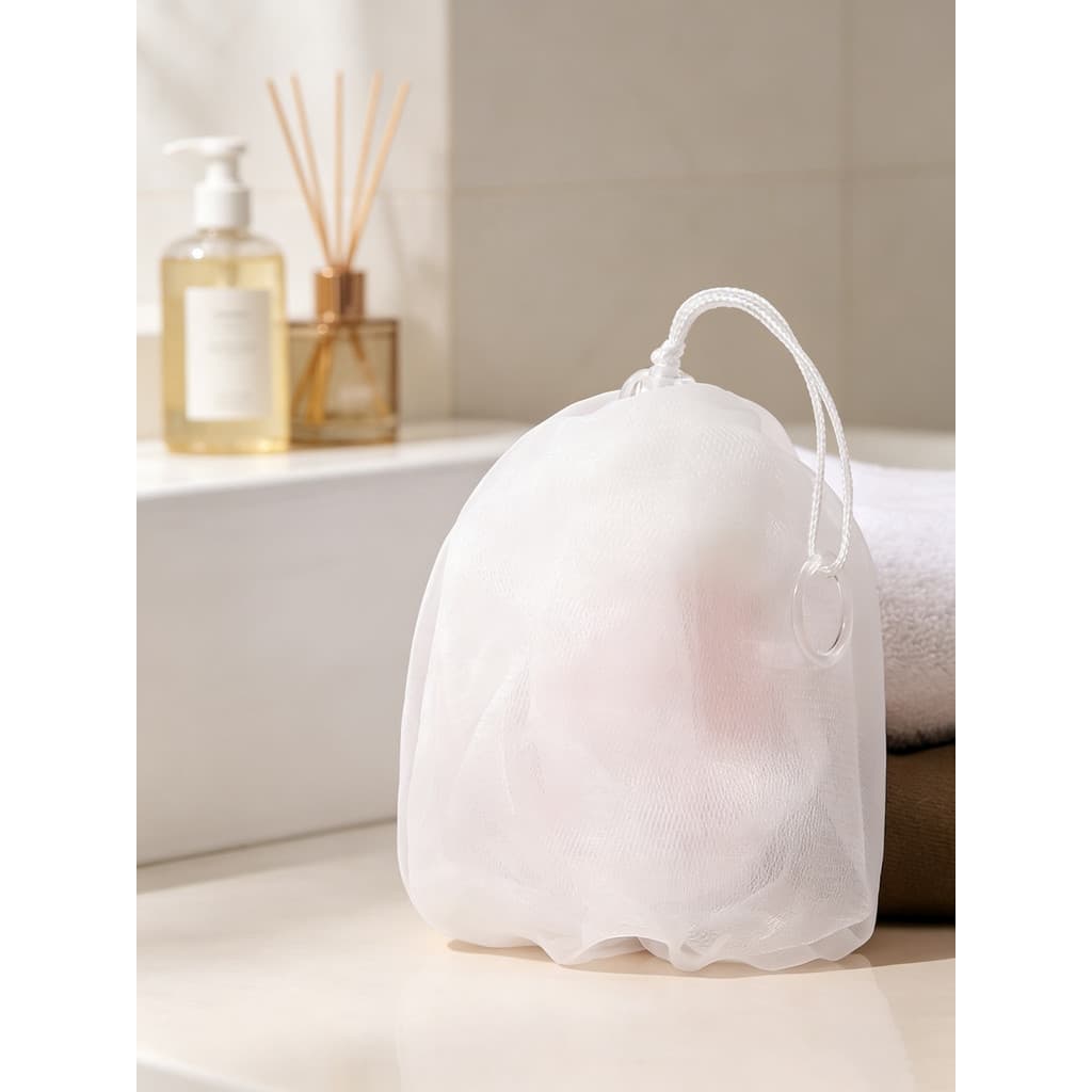 Rede de espuma de sabão, limpeza de espuma, banho facial, limpador facial, Gel de banho, ferramenta útil, saco de malha