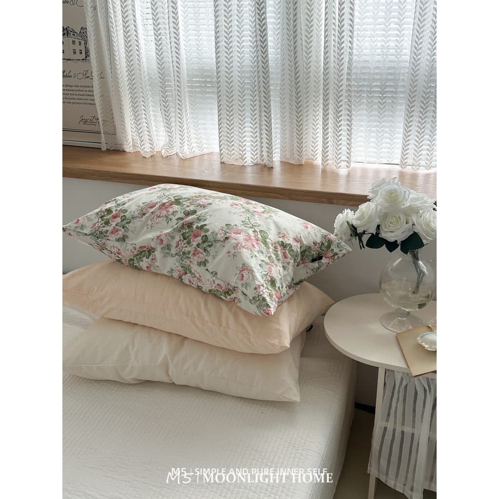 Coreano Pastoral único produto combinando algodão puro fronha travesseiro núcleo capa interna travesseiro de couro único