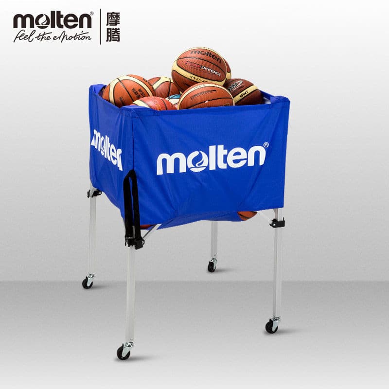 Fundido fundido basquete futebol vôlei cesta de bola de quatro cantos móvel dobrável bola de grande capacidade caixa de