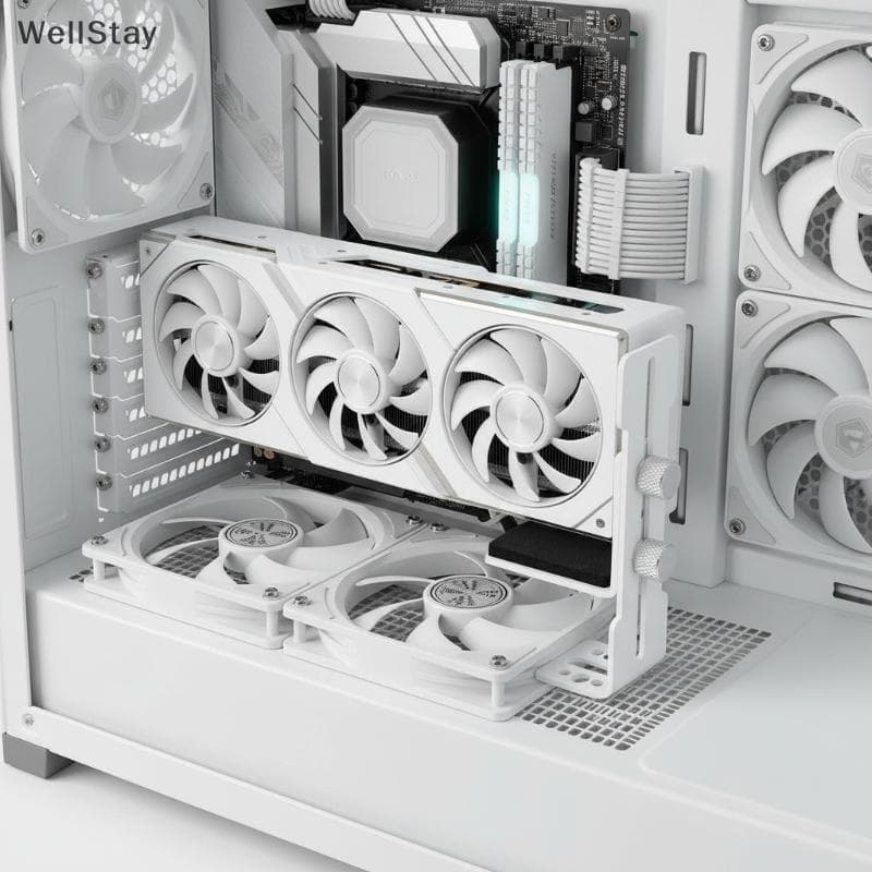 [WellStay] Suporte Para GPU Ajustável De 6-96 Mm Telescópico Anti-Queda Placa Gráfica Uso Em Ventilador De Chassi De PC
