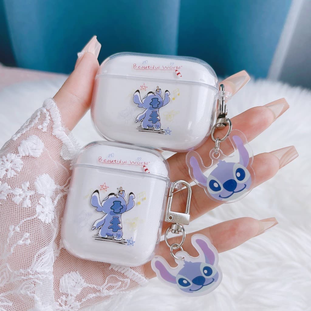New AirPods 1/2/4 generation protective case,  Pro3 third generation earphone soft shell, silicone transparent cute cart