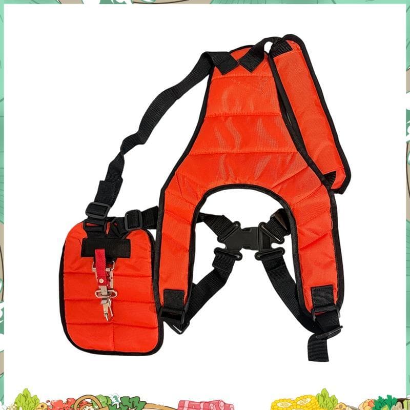 Cortador De Grama Aparador Ombro Cinto Para Escova Jardim Podador Faixa Ajustável Laranja