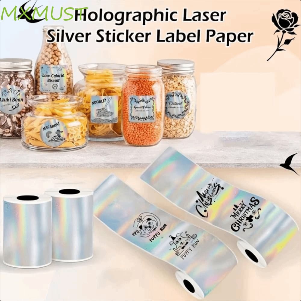 Papel Térmico Holográfico MXMUST , Papéis De Impressora Térmica Coloridos HD Brilhantes , Cores Vibrantes