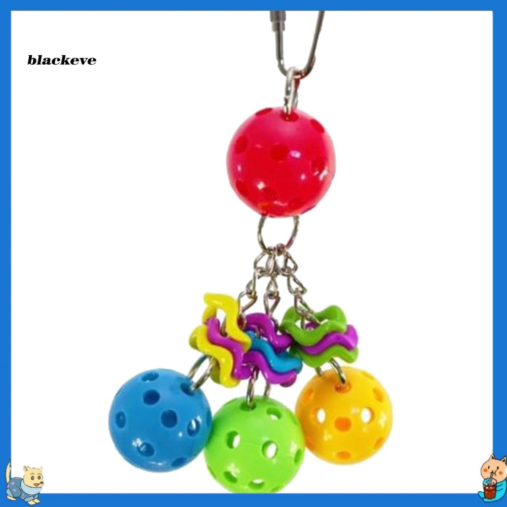 BL-Bola Colorida Papagaio Pássaro Periquito Mordida Escalada Jogar Brinquedo Pendurado Decoração De Gaiola Para Animais