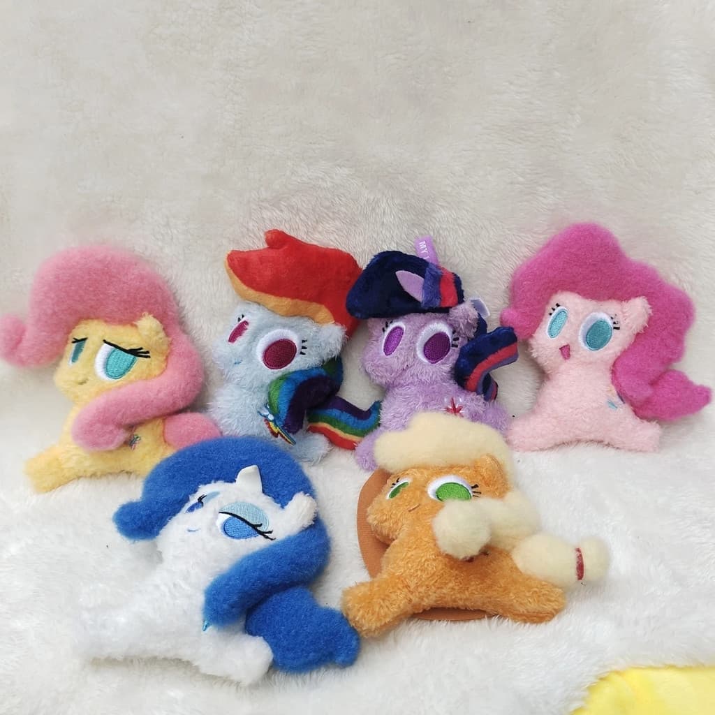 My Little Pony Pony Plush Pony Series Boneca de pelúcia pequena boneca de mercadoria genuína boneca de brinquedo infanti
