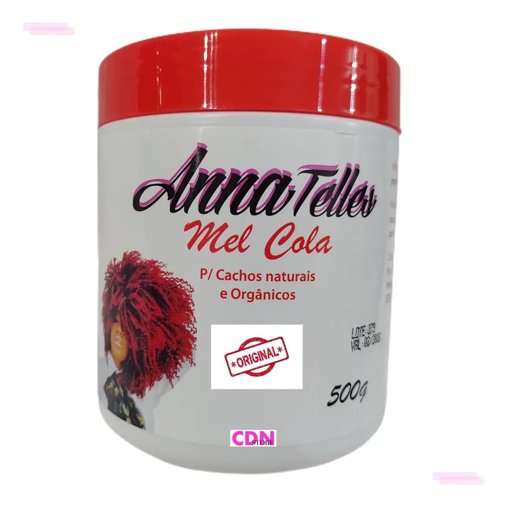 Mel Cola P/ Cachos Naturais E Orgânicos 500g Anna Telles 1un Anna Telles Mel Cola