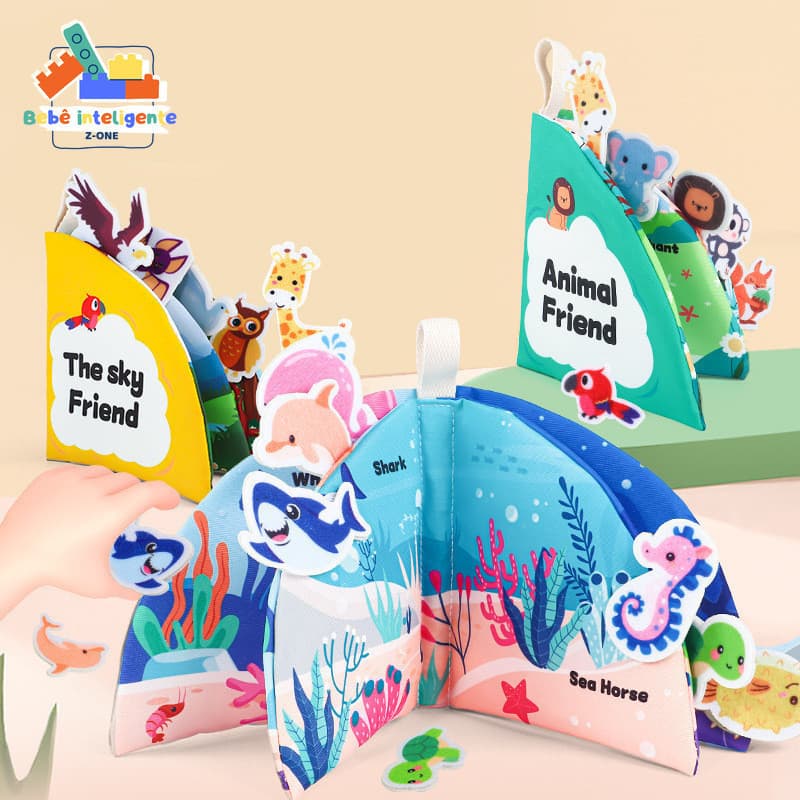 Livro De Pano Para Bebês Educação Precoce 0-3 Anos De Idade Rasgar Papel Bebê Pode Morder Brinquedos Educativos Do Ilumi