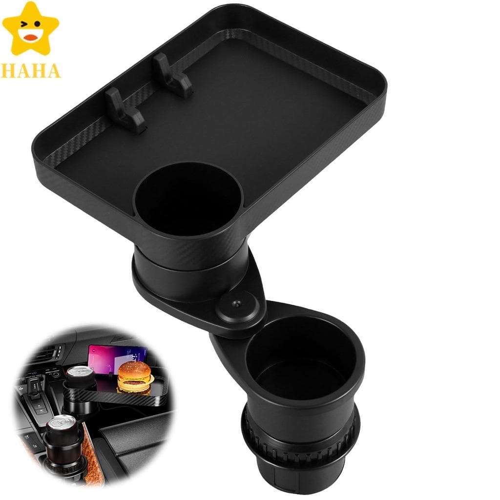 Porta-Copos Para Carro Prático Com 360 ° Bandeja Rotativa Removível Suporte De Fácil De Instalar Copo De Assento Multifu