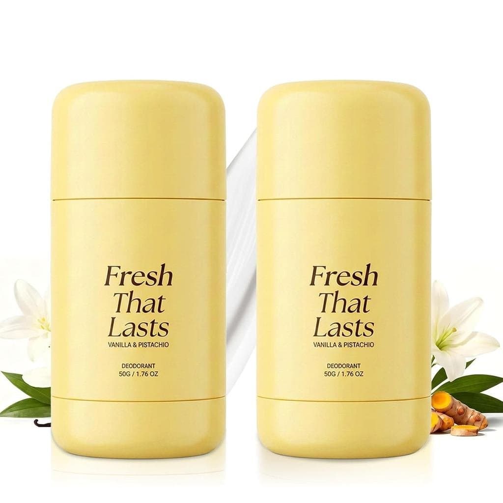 2 Unidades de Desodorante em Bastão Fresh That Lasts para Homens e Mulheres - Proteção Duradoura contra Odor, Aroma de B