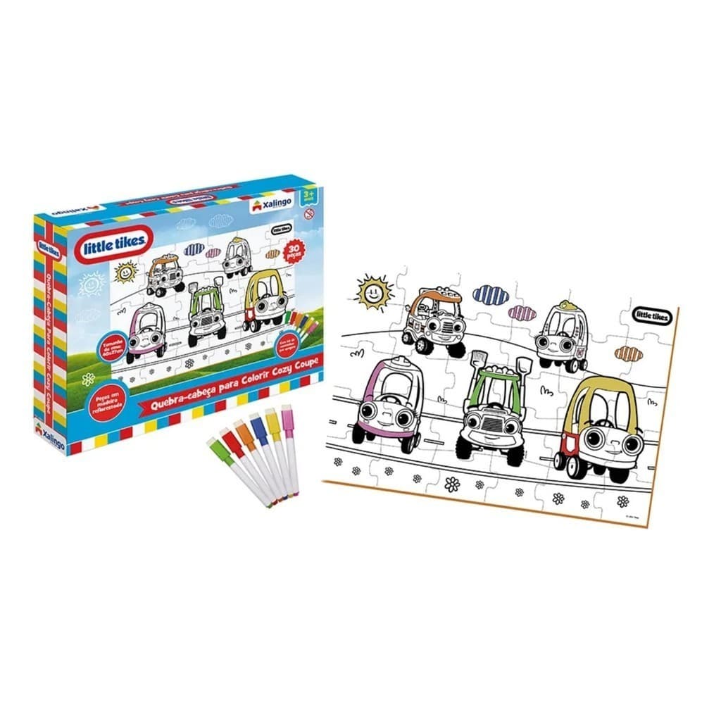 Quebra-Cabeça para Colorir Little Tikes para Crianças a partir de 4 Anos