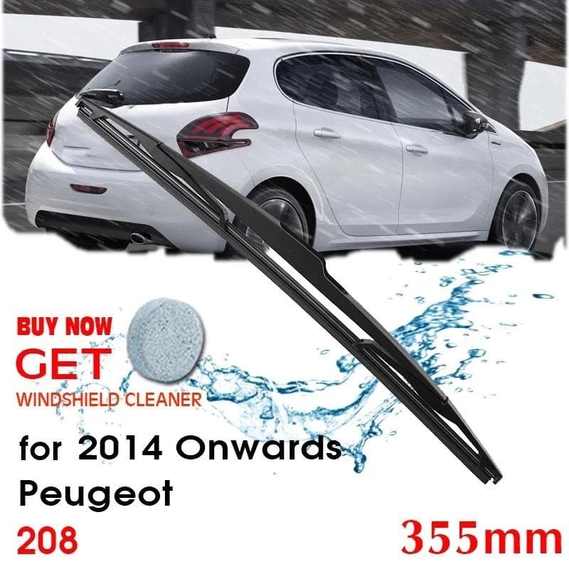 BROSHOO Lâminas De Limpador Traseiro De Carro , De Para-Brisa Peugeot 208 Hatchback (2014 Em Diante) 355mm , Estilo Auto