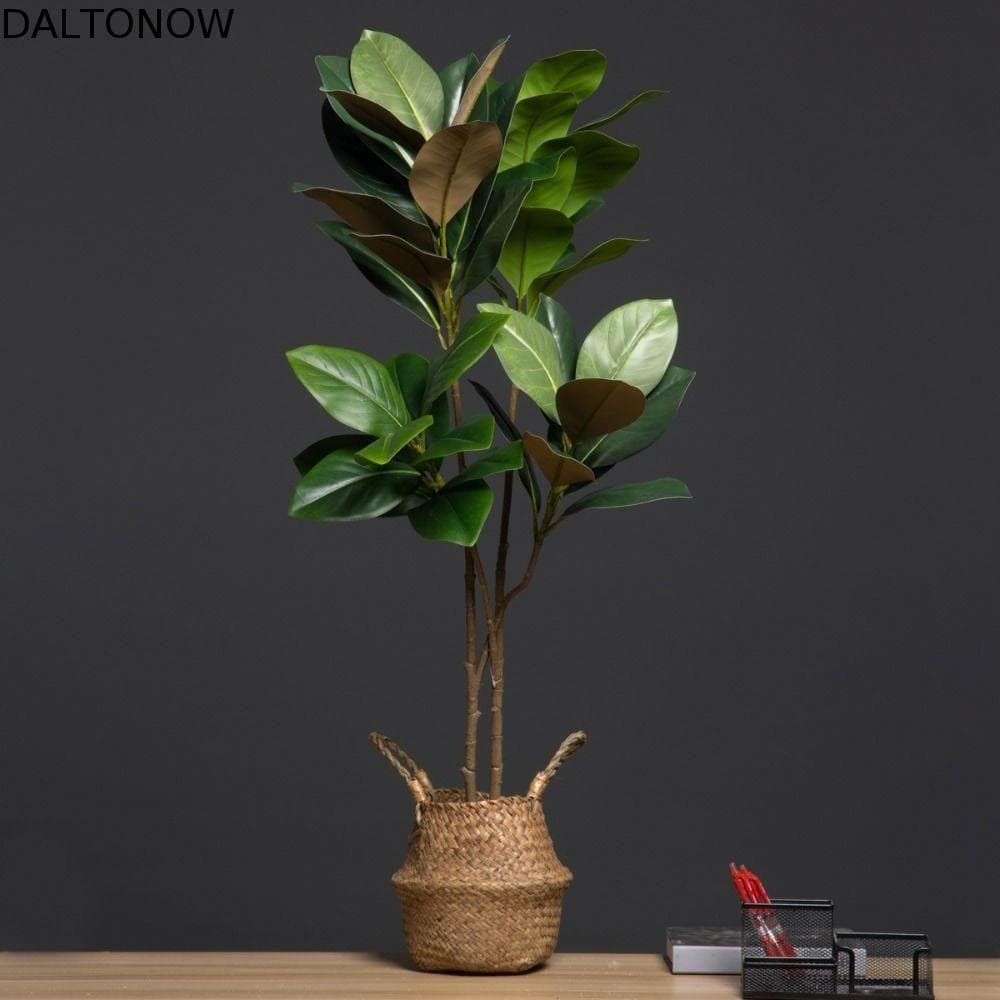Ramo De Árvore De Magnólia Simulado DALTONOW , Planta Artificial Artesanal Com 2 Garfos , Plantas Artificiais Grandes