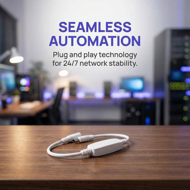 [kaan] Rebooter De Energia Ethernet De Reinicialização Automática De 24 Horas Plugue De 5521 Mm Mantém O Roteador WiFi F