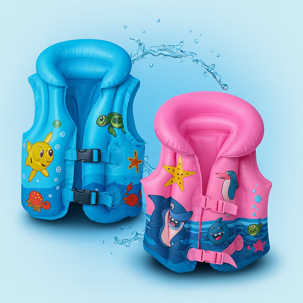 Boia Infantil Colete 3 Tamanhos Inflável Brinquedo Piscina Praia Lago