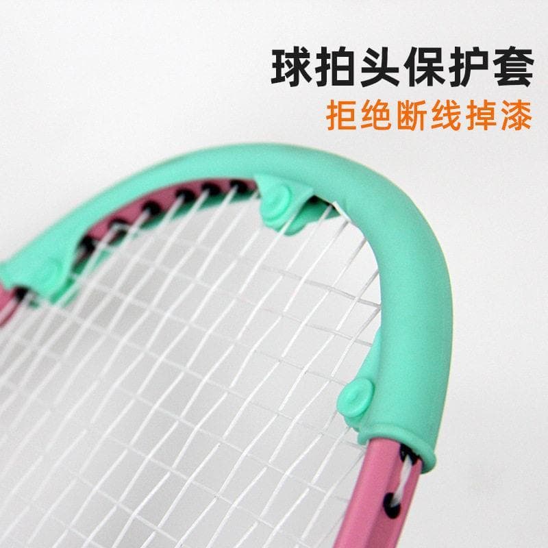Raquete de Badminton quadro capa protetora cabeça da raquete anti-desgaste anti-colisão tira quadro adesivo resistente a