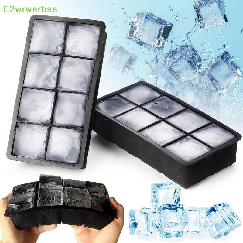 [E2wrwerbss] Molde Grande De Cubo De Gelo De Silicone De 2 Polegadas , Fácil Liberação , Produto Comestível , Sem BPA Pa
