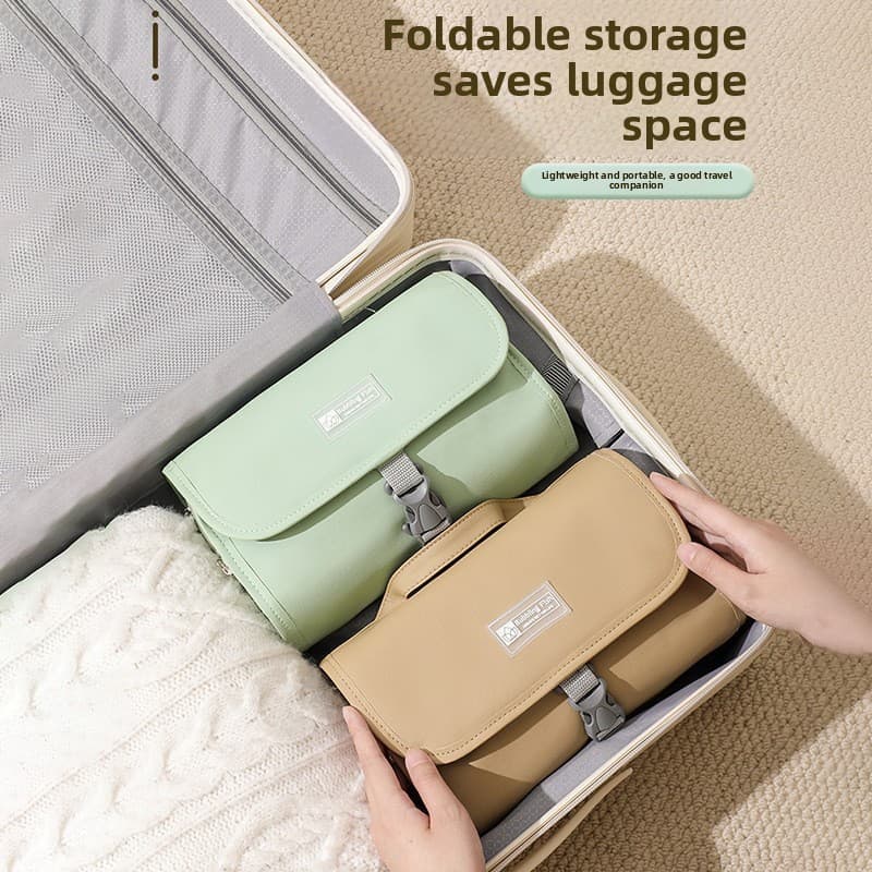 Gancho destacável saco de higiene pessoal Design grande capacidade seco molhado separado portátil dobrável à prova dwate
