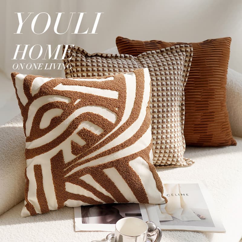 🌈Best Seller🌈 Almofada decorativa cor creme, capa de almofada de estilo vintage de alta qualidade, almofada lombar para