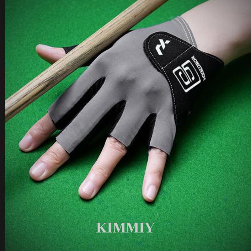 KIMMIY FAUSE 1Pc Luva De Bilhar Mão Esquerda Snooker Sem Dedos Antiderrapante Respirável Luvas De Treinamento Piscina Un