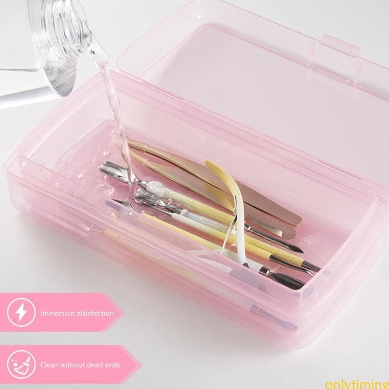 onlytiming Estojo Esterilizador Para Ferramentas De Beleza Multiuso , Caixa De Imersão De Álcoois , Design Leve