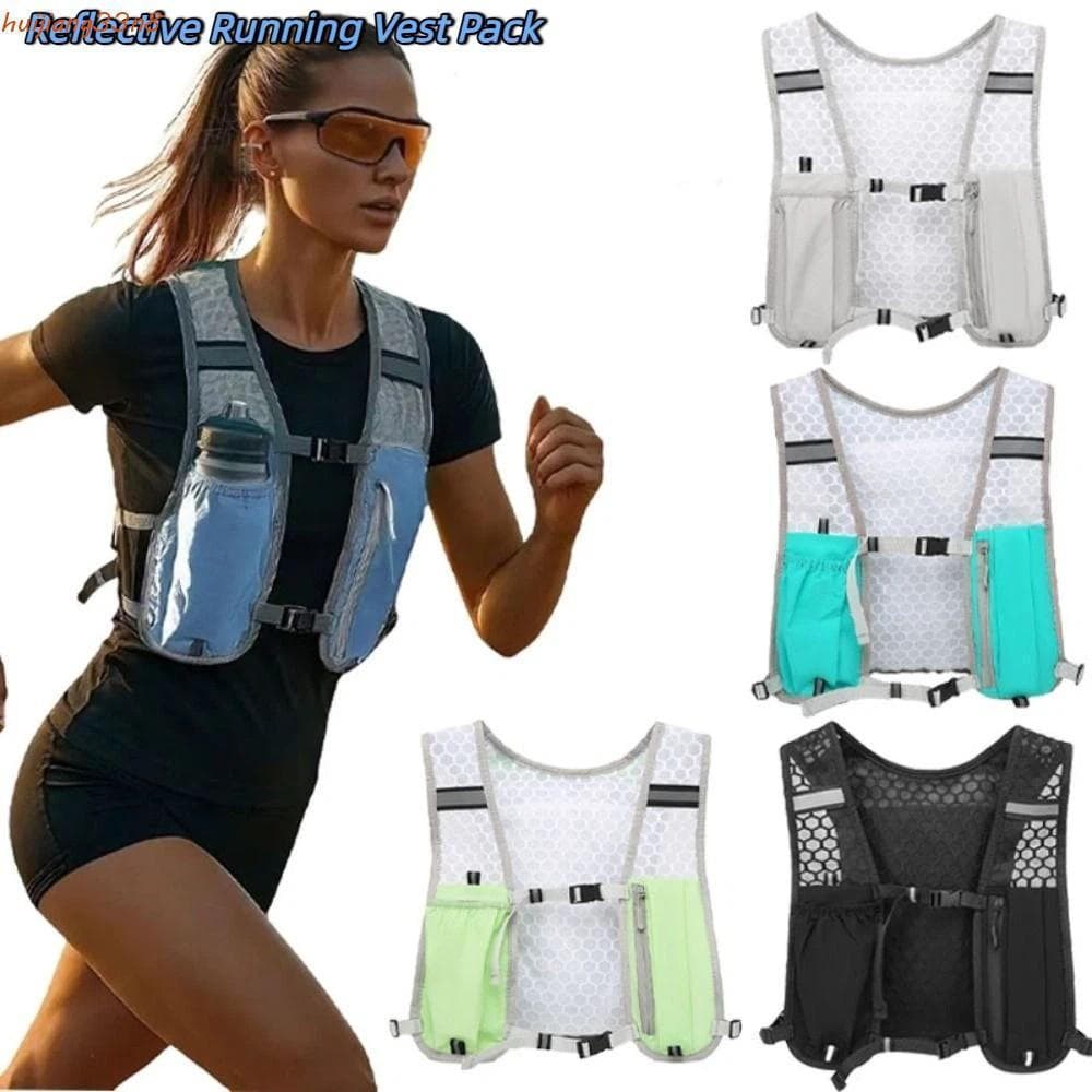 Colete Refletivo para Corrida HUIJIANG, Bolsa Multifuncional Respirável para Água, Impermeável KUTC