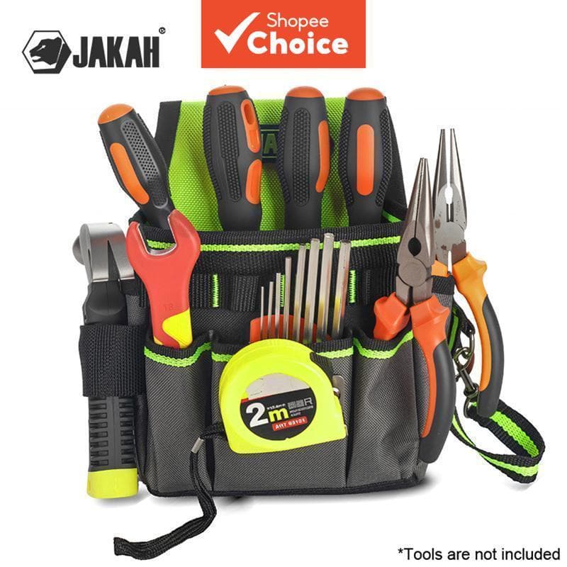 JAKAH HL148 Bolsa De Ferramentas Premium Profissional Multi-Bolso Eletricista Organizador JK-148 1Pc