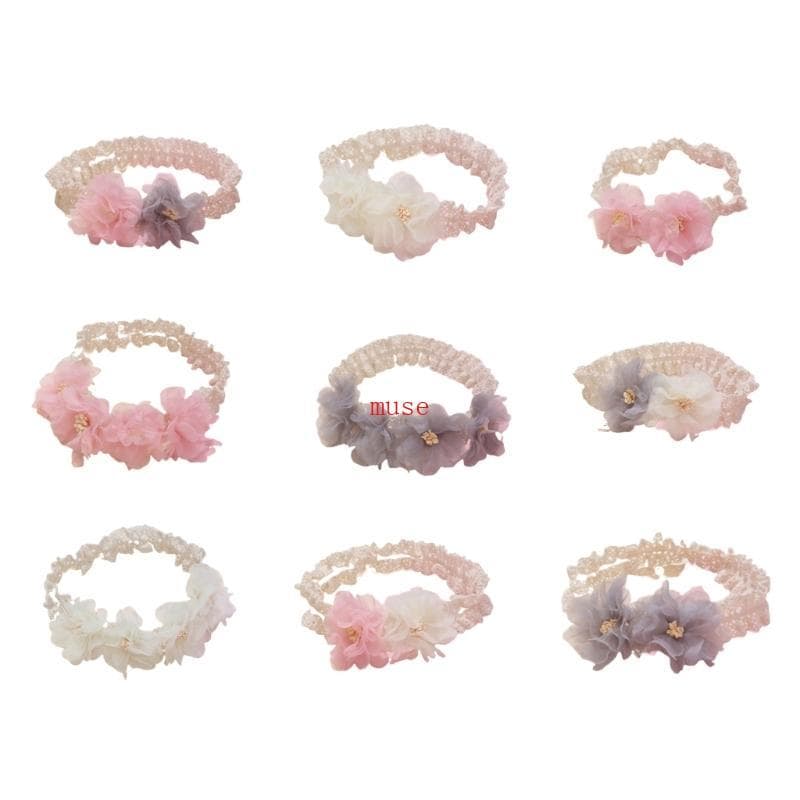 muse Flor Faixa De Cabelo Bebê Headwear Com Linda Decorativa Estames Adição Elegante A Qualquer Roupa