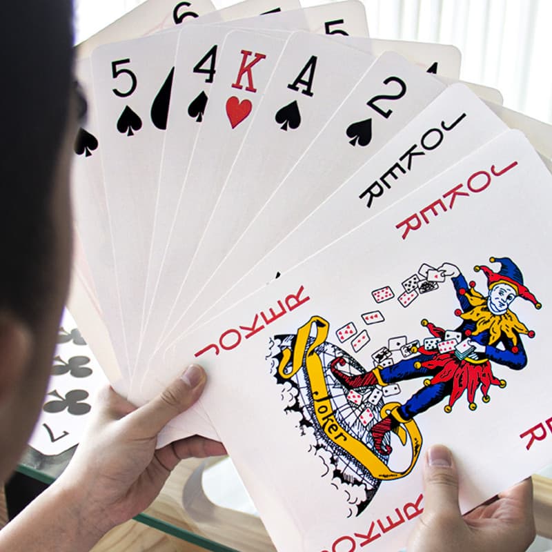 Cartas de jogo de grandes dimensões Extra grande tamanho grande cartas de jogo jogos de tabuleiro das crianças engraçado