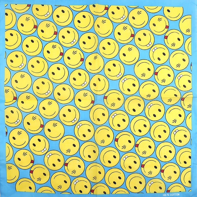 Smiley rosto bandana feminino bandana Baotou protetor solar motocicleta rosto toalha na moda esportes bandana dança de r