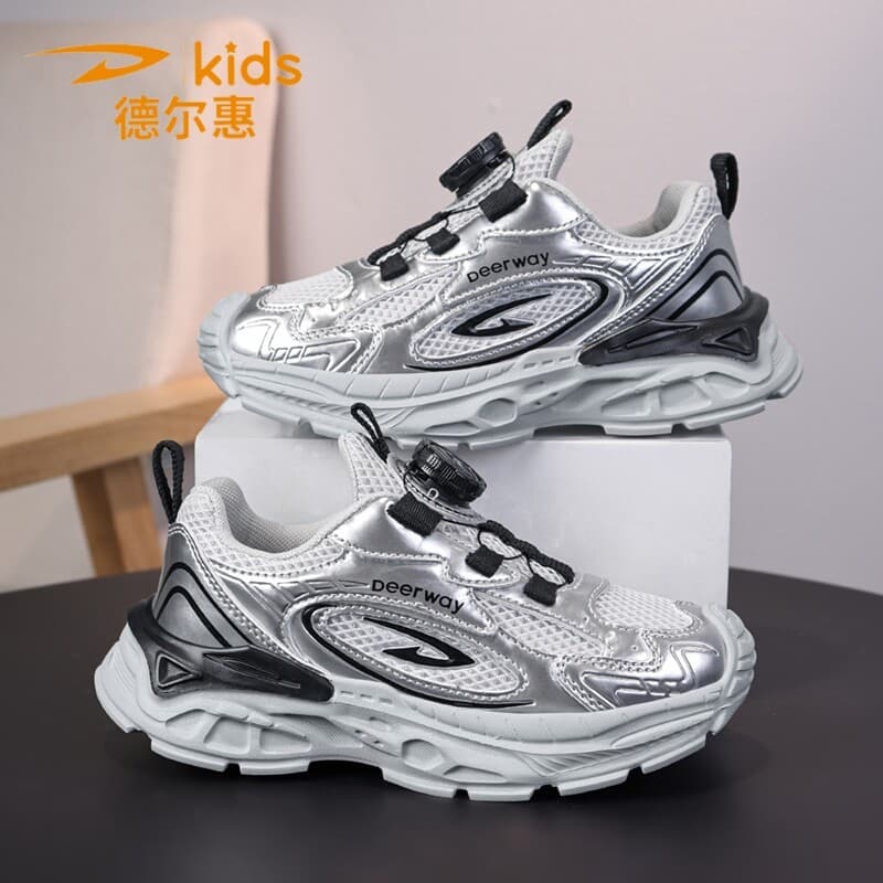 Delhui meninos tênis de corrida respirável 2026 novo estilo primavera outono sapatos esportivos infantis sola macia meni