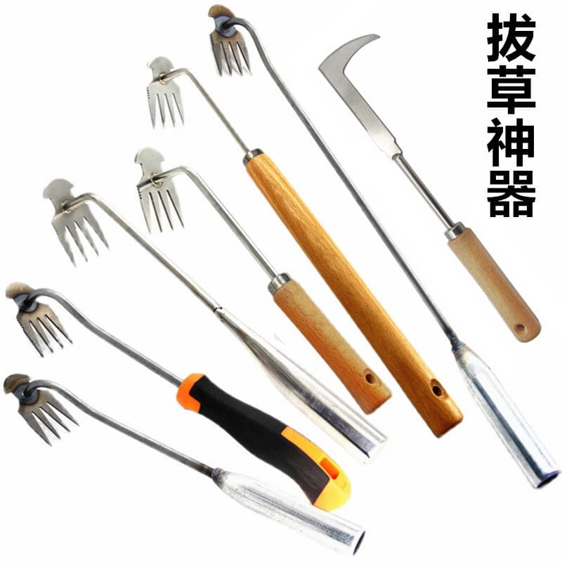 Ferramenta para remoção de ervas daninhas no jardim, utensílio para arrancar ervas, rastelo, pá pequena, arrancador de e