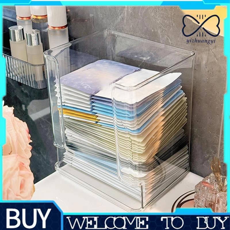 Organizador Cosmético Acrílico Transparente Para Escritórios , Mesa De Casa , Organizadores De Maquiagem , Estojo De Exi