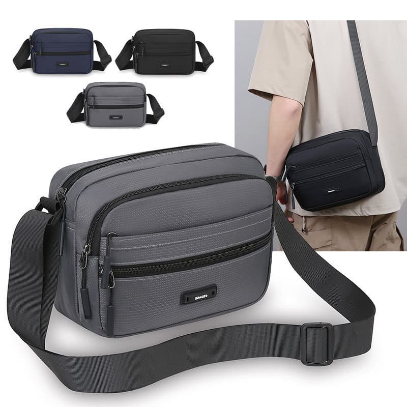 Bolsa de ombro masculina Casual Oxford pano leve durável mochila All-Match saco do mensageiro viagem de negócios portáti