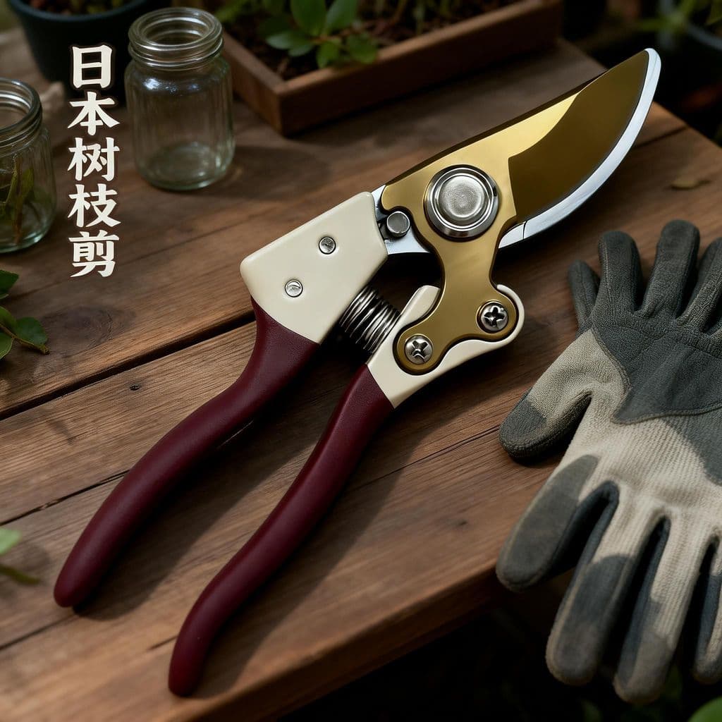 Tesouras de poda afiadas Japão importou SK5 Aço Tesouras para economia de trabalho Tesouras grossas para galhos de fruta
