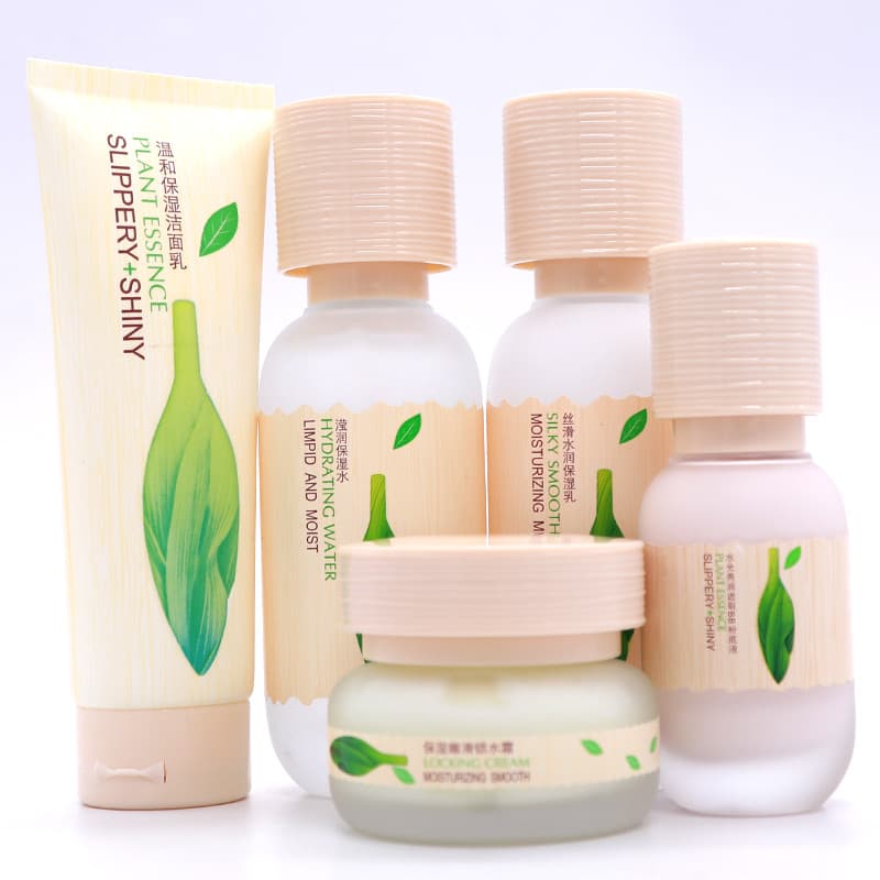 Telu branco planta essência conjunto de cuidados com a pele hidratante conjunto hidratante poros finos Anti-rugas contro