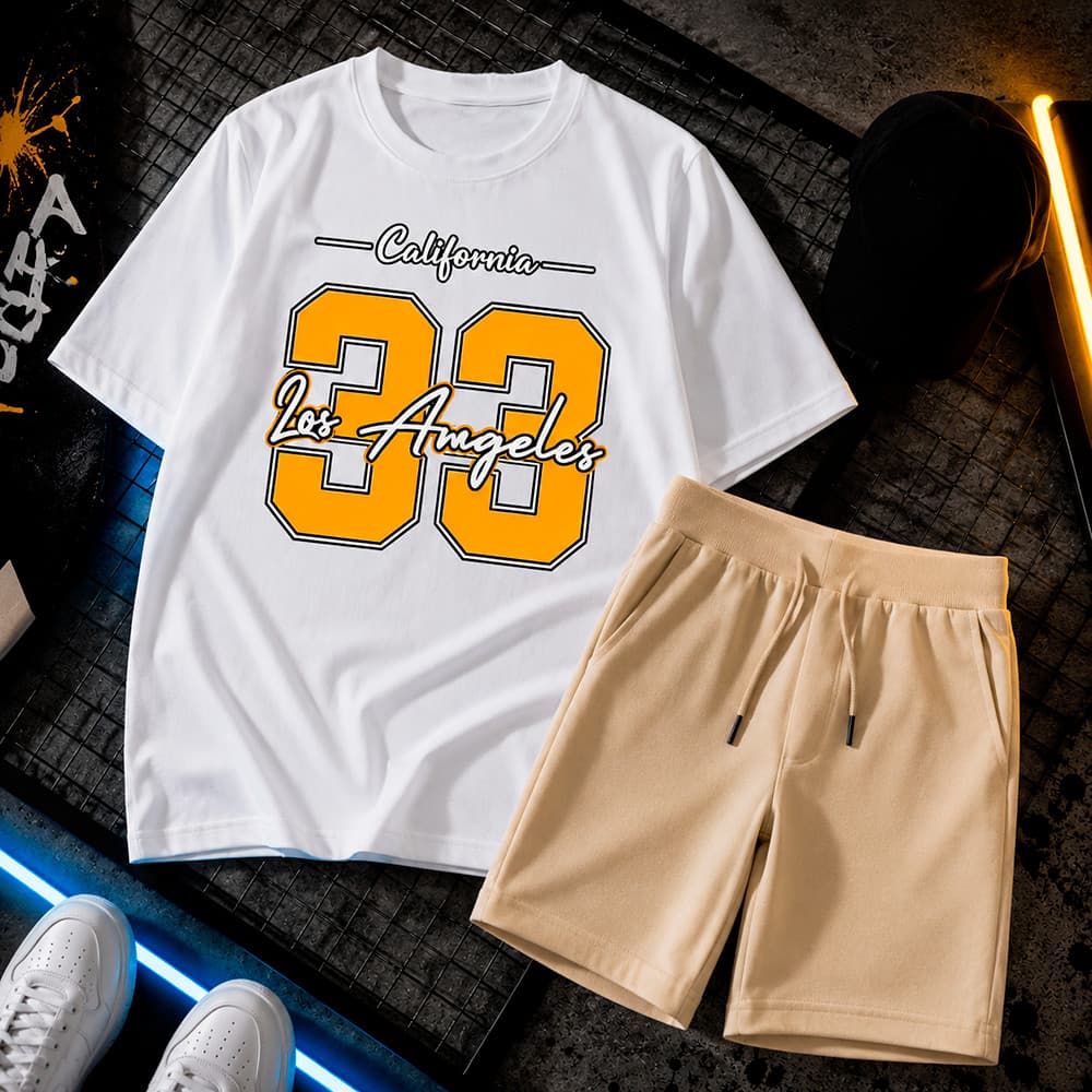 Kit Masculino Conjunto Infantil  Bermuda Menino Infantil Kit Conjunto infantil Bermuda + Camisa Kids