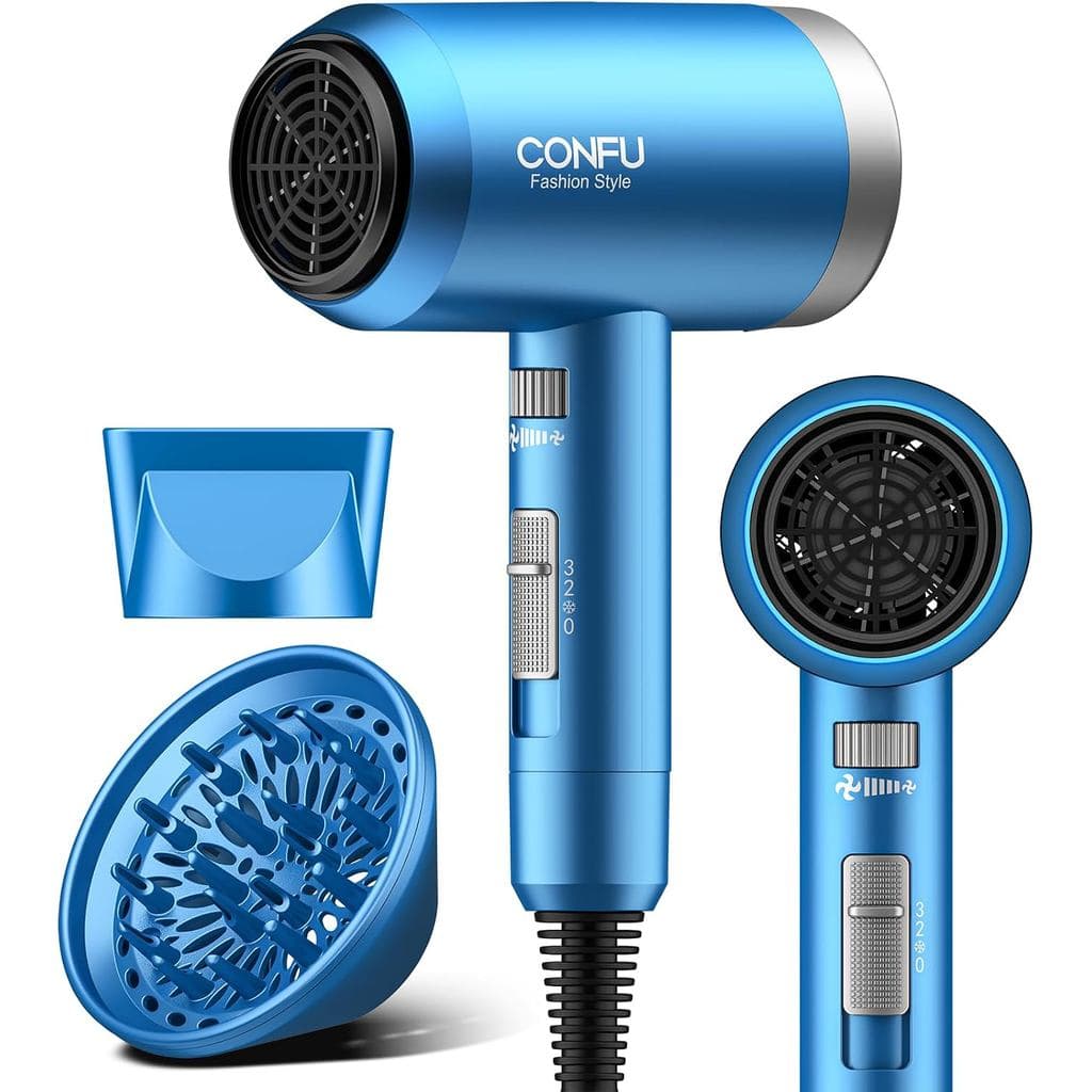 Secador de Cabelo, Secador de Cabelo CONFU com Difusor, Secador de Cabelo Profissional 21000PRM, Secador de Cabelo Portá