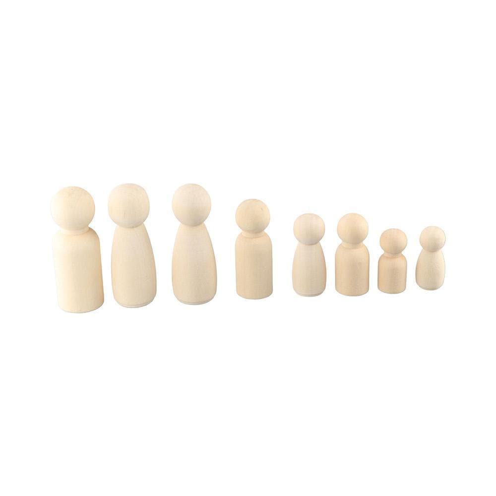 Boneca Peg Linda 35/43/53/65mm Artesanal Masculino Feminino Em Branco Artesanato Natural