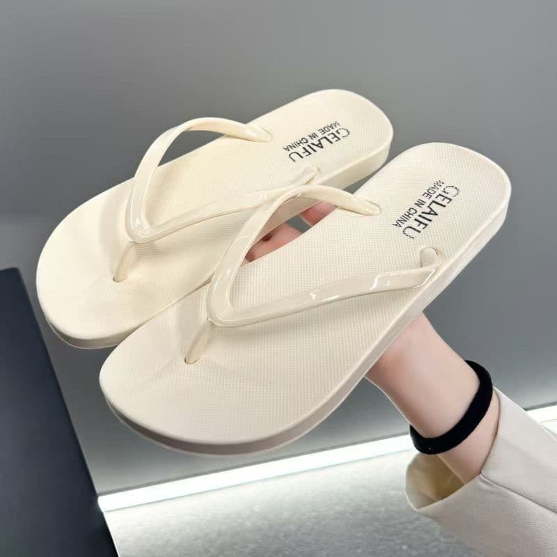 Novo estilo verão All-Match moda praia flip-flops feminino ao ar livre Wear clássico simples cor sólida Anti-deslizament