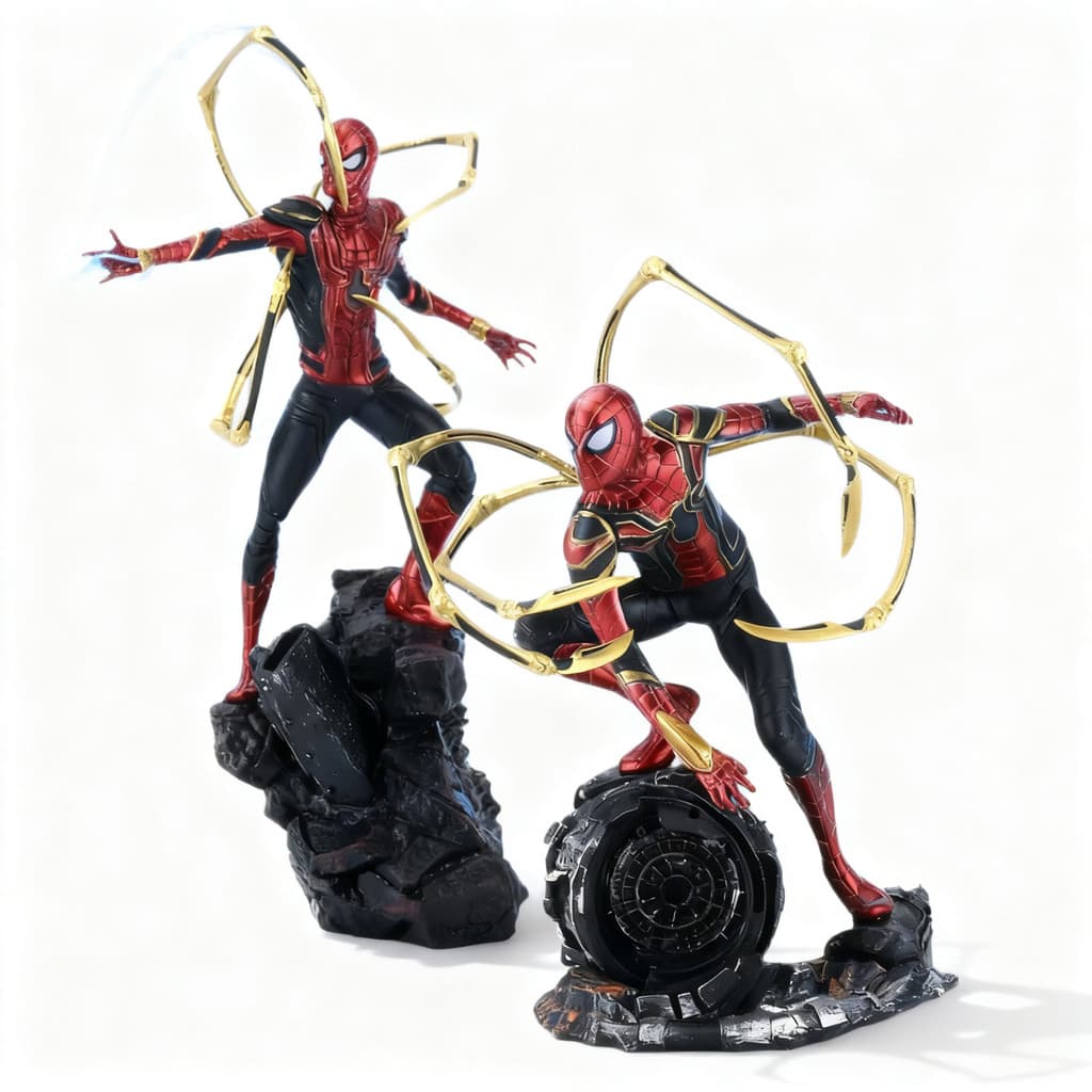 Transfronteiriço Marvel Avengers Heroes Sem Retorno Ferro Homem-Aranha Anime Figura Modelo Caixa de Decoração