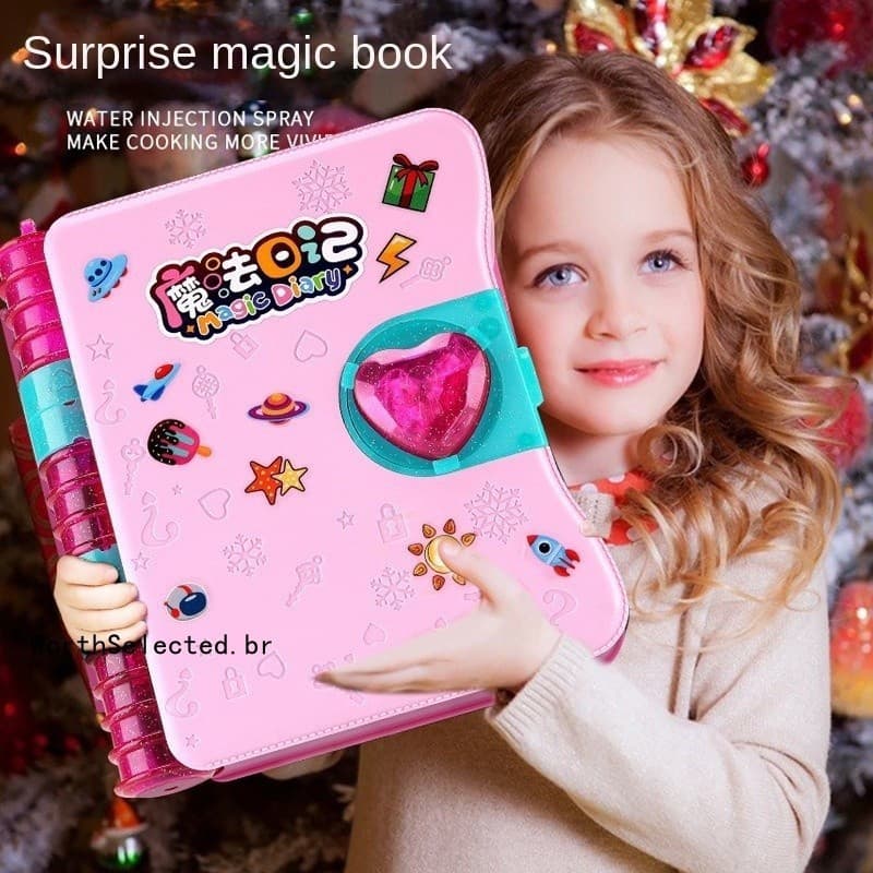 Livro Surpresa Mágico, Caixa de Brinquedos Mágica, Adequado para Meninas de 6 Anos, Diário de Tesouros de Princesa, Pres