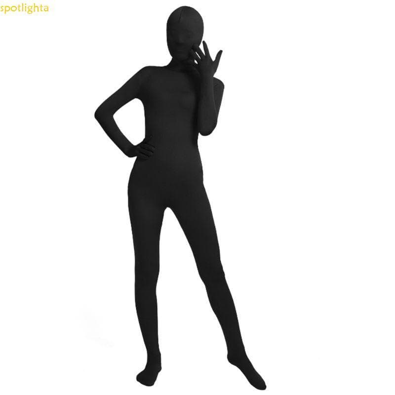 spotlighta Masculino Feminino Unissex Meia-Calça Corpo Inteiro Terno Elastano Elástico Preto Cosplay Traje D
