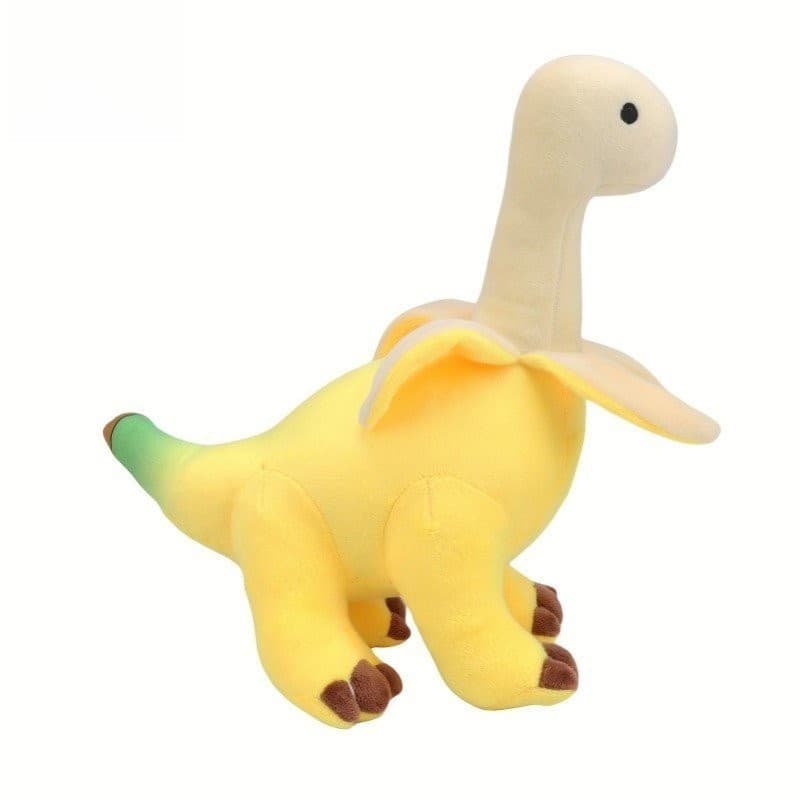 Muletian Dinossauro Brontossauro Banana de 28cm, Brinquedo de Pelúcia, Almofada de Pelúcia, Decoração para Casa, Present